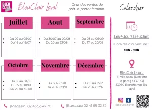 Calendrier Laval