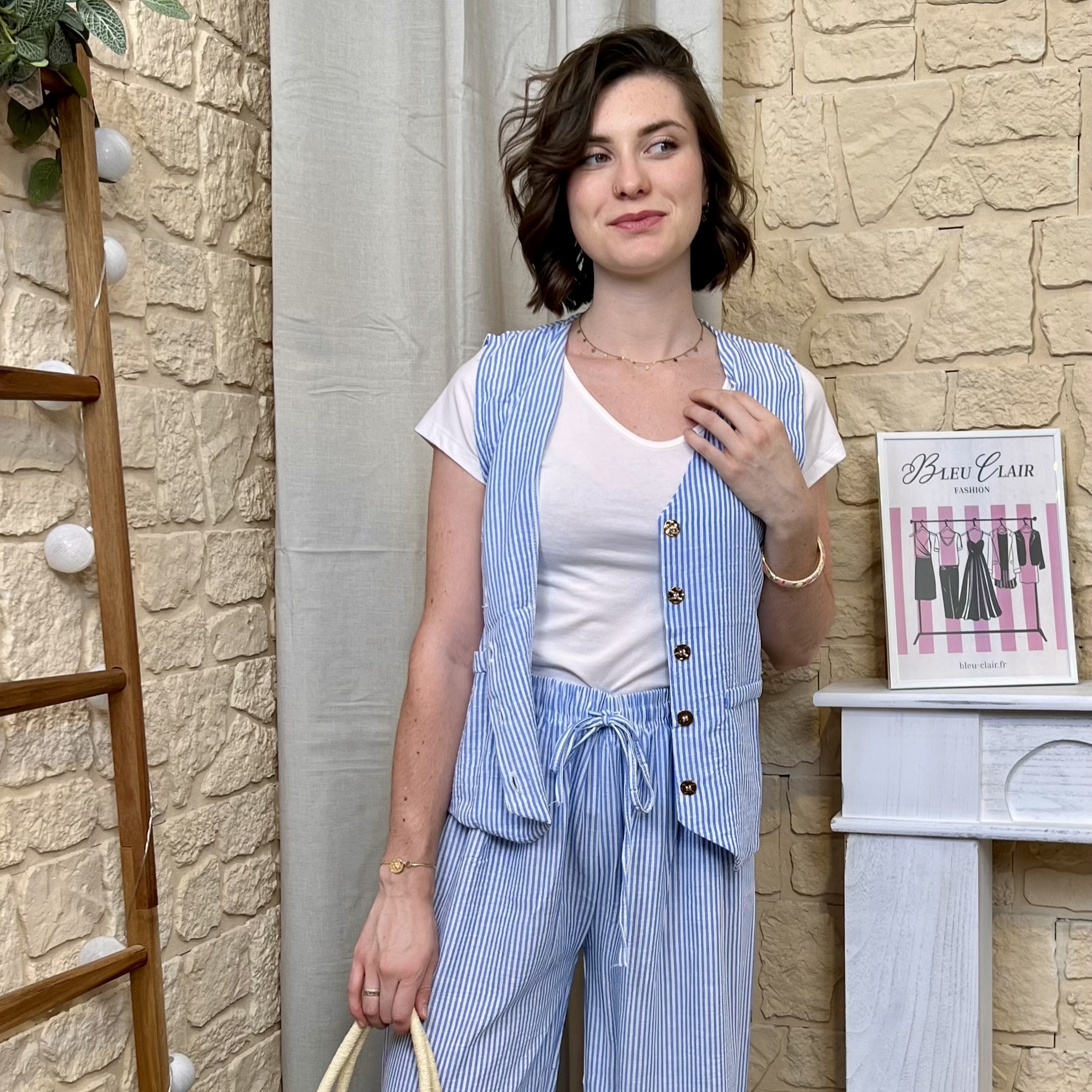 Look ensemble rayée