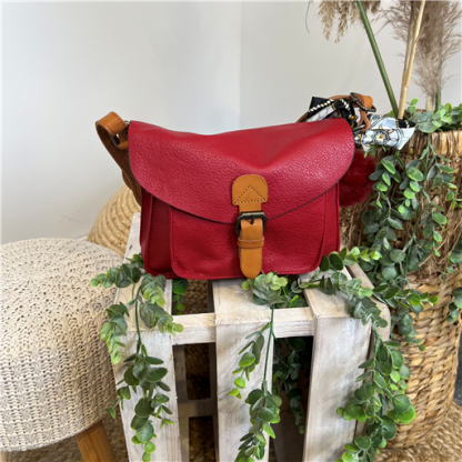 Sac cartable rouge Flora and Co
