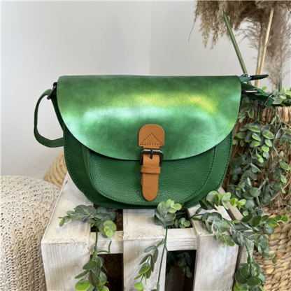 Sac demi-lune vert Flora and Co
