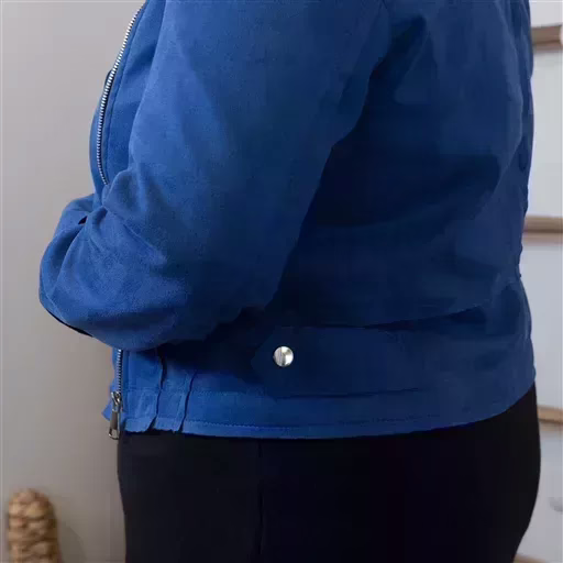 K121. Perfecto Suédine "Jolies Formes" (T42-T48) 🇮🇹 (bleu royal) – Image 8