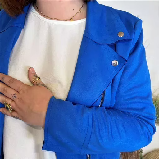 K121. Perfecto Suédine "Jolies Formes" (T42-T48) 🇮🇹 (bleu royal) – Image 9