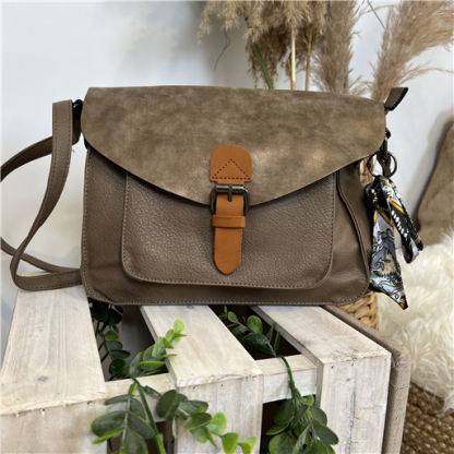 Sac cartable Flora.and.Co taupe