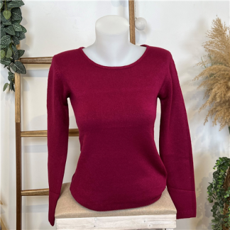 Pull Tricotonic Rouge Laine