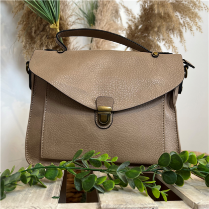 Sac cartable Flora.And.Co beige