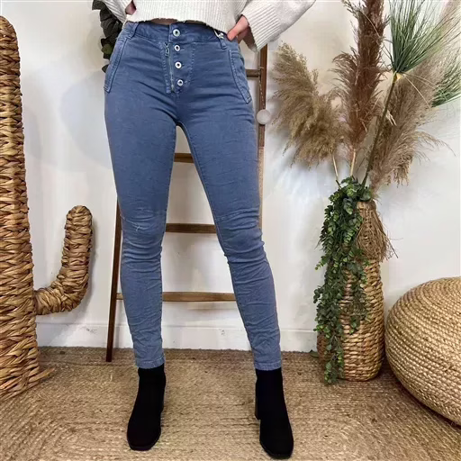 P073- Jean Melly.and.Co (Xs-Xl) (bleu indigo) – Image 2