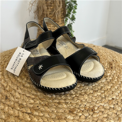 Sandales Irisées Noires