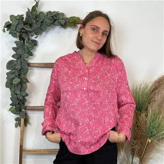 Blouse Fuchsia Melya Cachemire