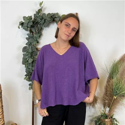 Pull Croptop Loose Violet