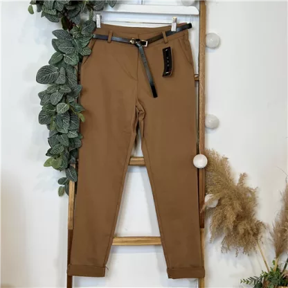 Pantalon Chino Taupe Stretch