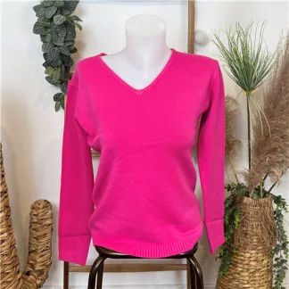 Pull Tricotonic Laine Fuchsia