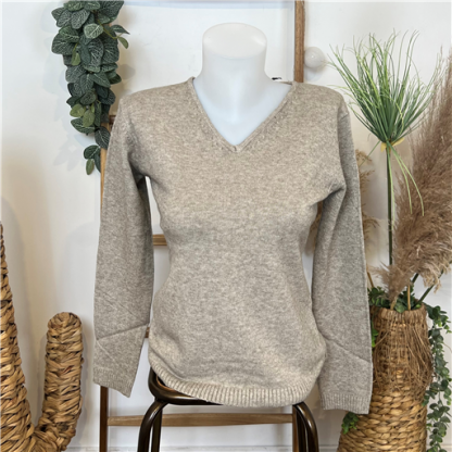 Pull Tricotonic Taupe Laine