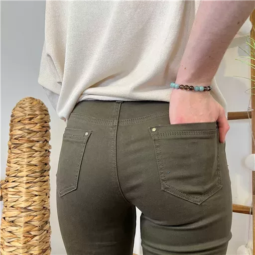 O571- Jean Droit Voggo T36-T44 (kaki) – Image 6