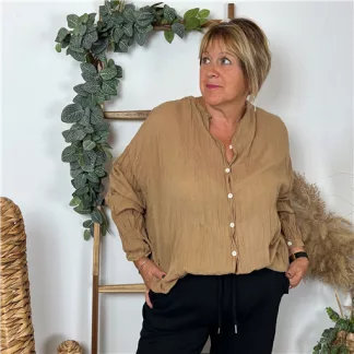 Chemise C'Mélodie Coton Camel