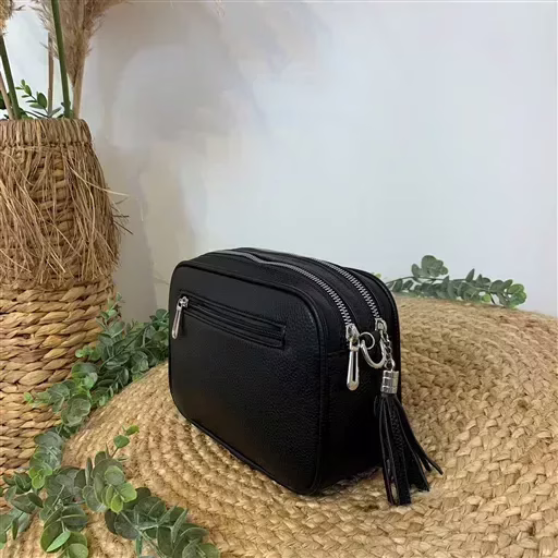 P428- Sac Flora & Co 2 Zips (noir) – Image 5