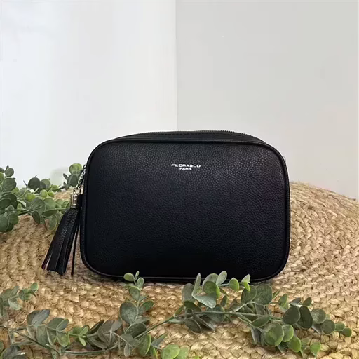 P428- Sac Flora & Co 2 Zips (noir) – Image 4