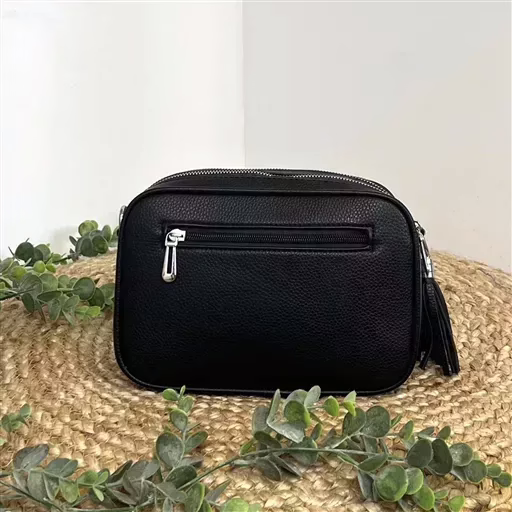 P428- Sac Flora & Co 2 Zips (noir) – Image 6