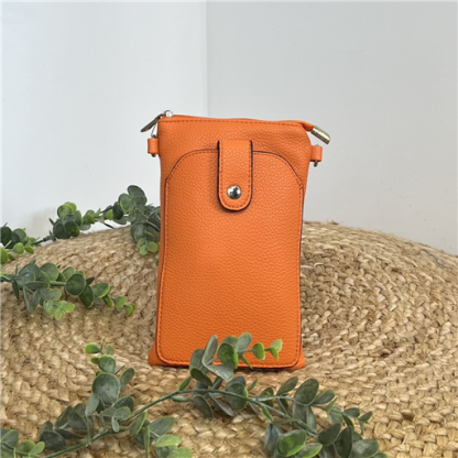 Sac Téléphone Orange Flora&Co