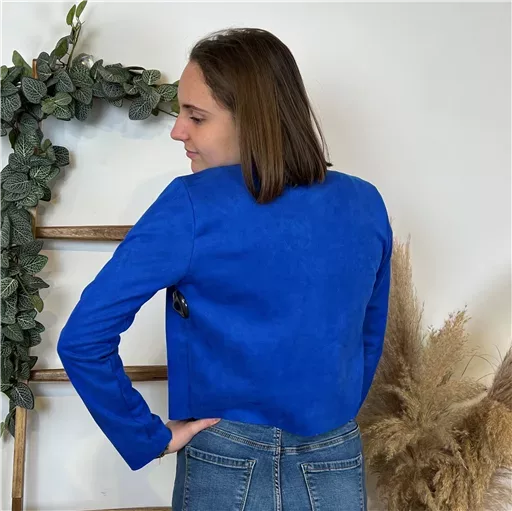 M440- Veste courte (Tu) 🇮🇹 (bleu royal) – Image 4