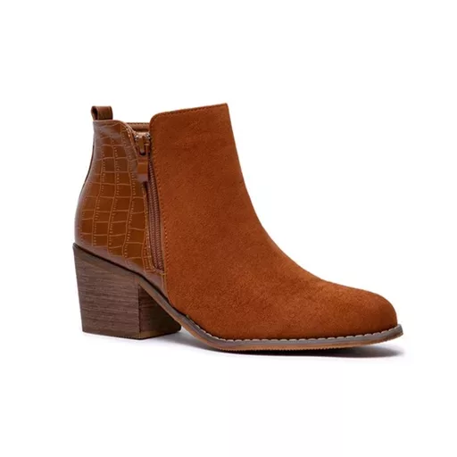 R528- Bottine bi-matière (T36-T42) (camel) – Image 4