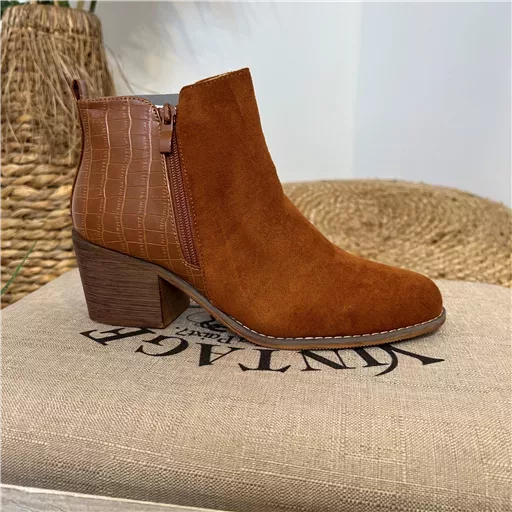 R528- Bottine bi-matière (T36-T42) (camel) – Image 5