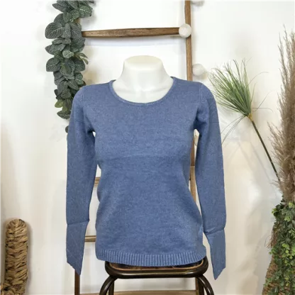 Pull Tricotonic Rond Indigo