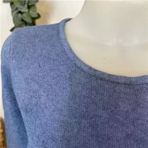 Y251- Pull Laine Cachemire "Tricotonic" (les T36&40) (bleu indigo) – Image 7