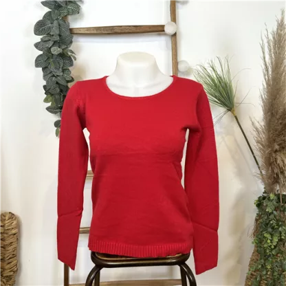 Pull Tricotonic Rond Rouge