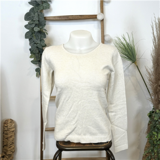 Pull Tricotonic Rond Beige