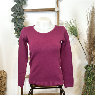 Pull Tricotonic Rond Framboise