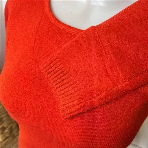 Y251- Pull Laine Cachemire "Tricotonic" (les T36&40) (orange) – Image 8