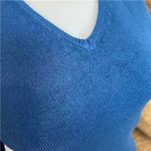 Y248- Pull Laine Cachemire "Tricotonic" (les T36&40) (bleu pétrole) – Image 9