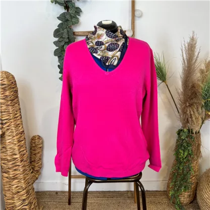 Pull Tricotonic Fuchsia ColV