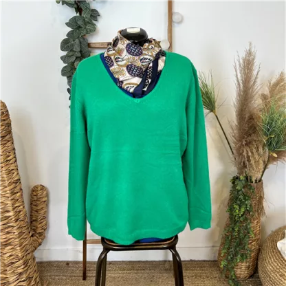 Pull Tricotonic Vert ColV