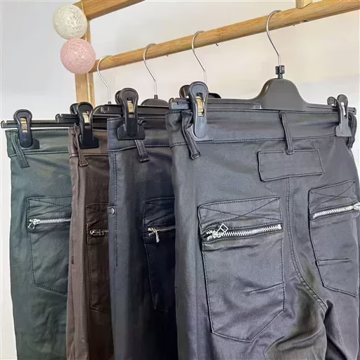 P068- Jean Enduit Melly&Co fourré (T34-T42) (vert sapin) – Image 7