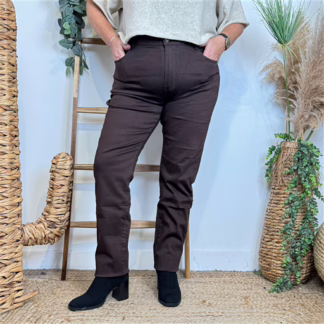 Jean Marron Coupe Slim