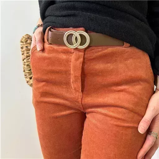 L804- Pantalon en velours (T36-T44) (rouille) – Image 6