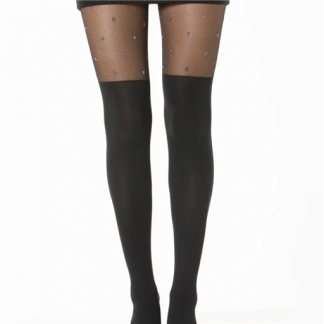 Collants Noirs Bas Strass
