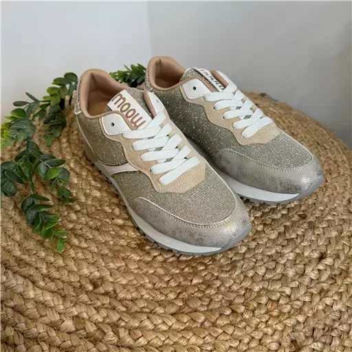 R458- Sneakers Moow bi-matière ( T36-T41) (doré) – Image 6