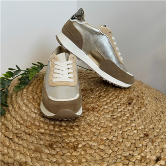Sneakers Bicolores Taupe Moow