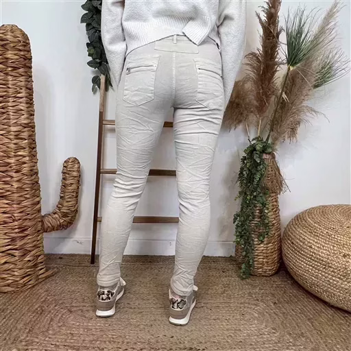 P073- Jean Melly.and.Co (Xs-Xl) (beige) – Image 7