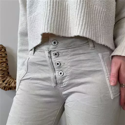 P073- Jean Melly.and.Co (Xs-Xl) (beige) – Image 5