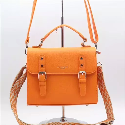 P425- Sac cartable Flora & Co (orange) – Image 2