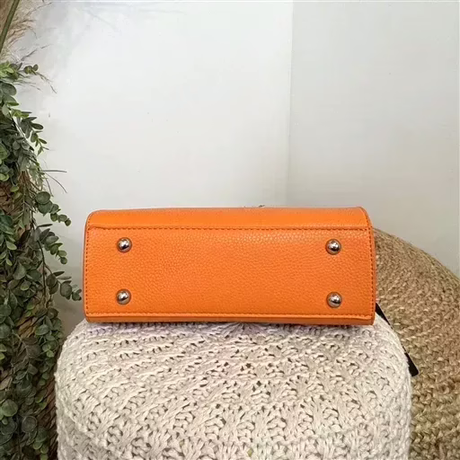 P425- Sac cartable Flora & Co (orange) – Image 8