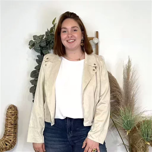 K121. Perfecto Suédine "Jolies Formes" (T42-T48) 🇮🇹 (beige) – Image 3