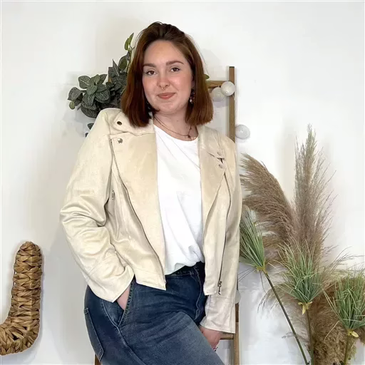 K121. Perfecto Suédine "Jolies Formes" (T42-T48) 🇮🇹 (beige) – Image 2