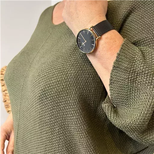 Z163- Pull Nid d'Abeille (Gt) 🇮🇹 (kaki) – Image 6