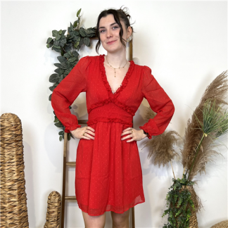 Robe ByOne Cache Coeur Rouge