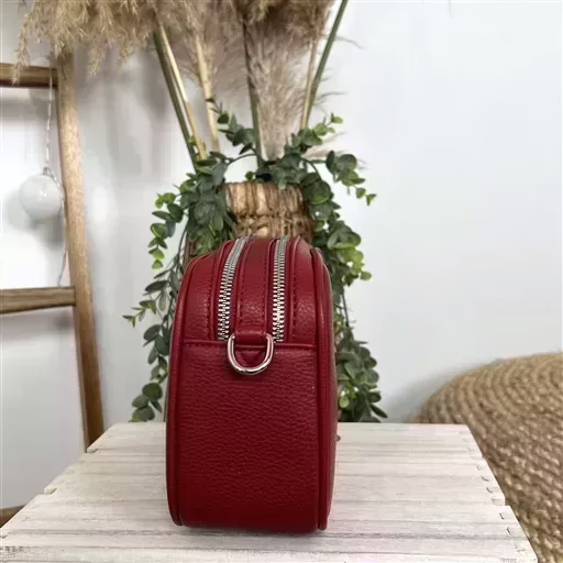 P428- Sac Flora & Co 2 Zips (rouge) – Image 7