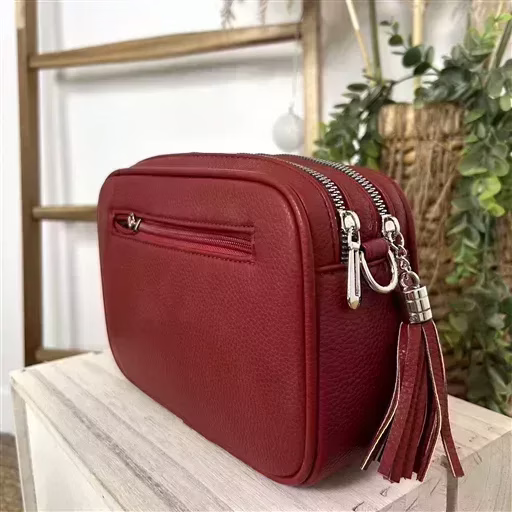 P428- Sac Flora & Co 2 Zips (rouge) – Image 9